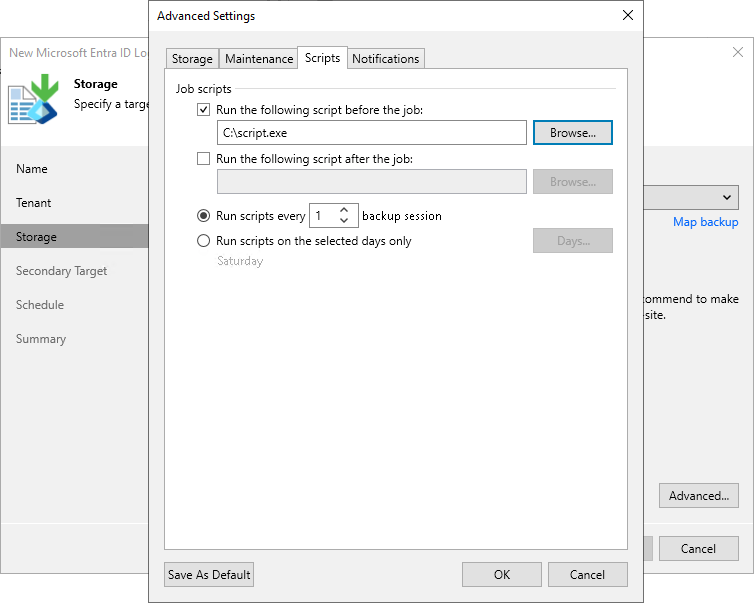 Script Settings