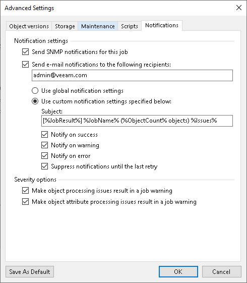 Notification Settings