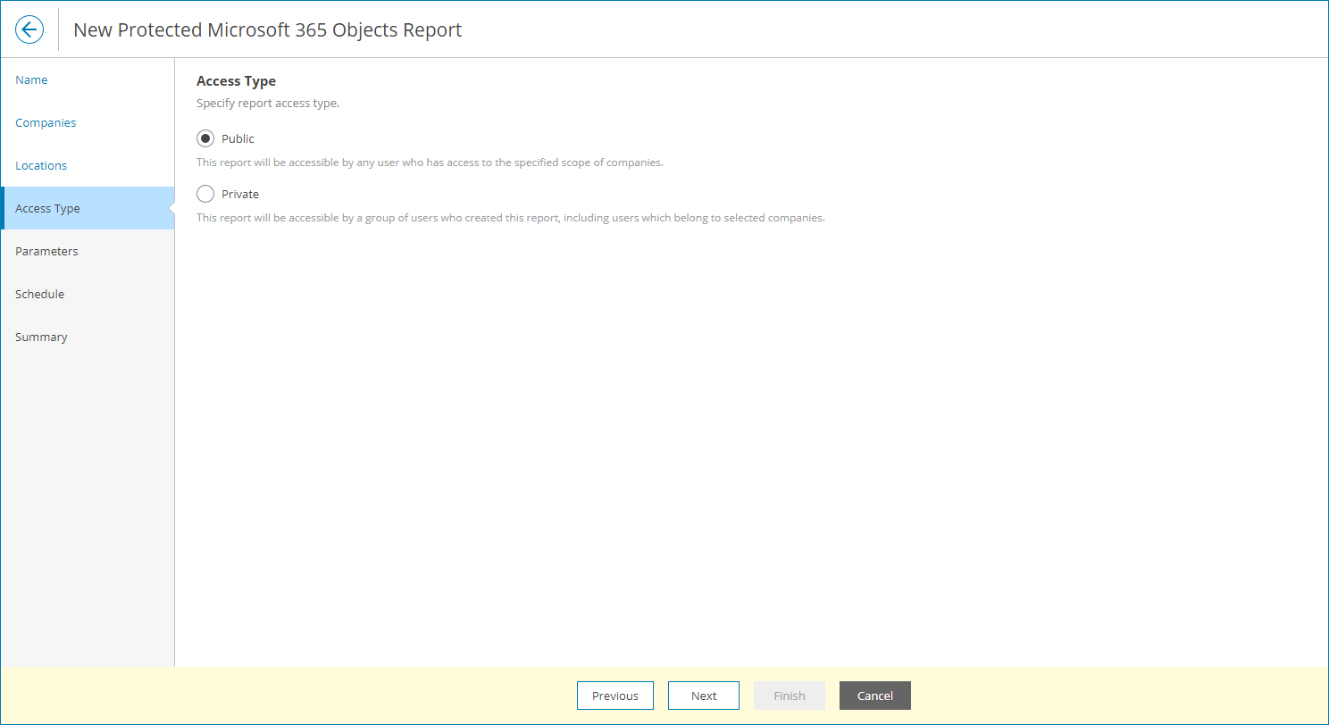 Select Access Type